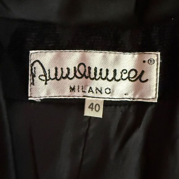 Black Jester Pattern Milano Blazer Size 40 / US 6 - Picture 10 of 12